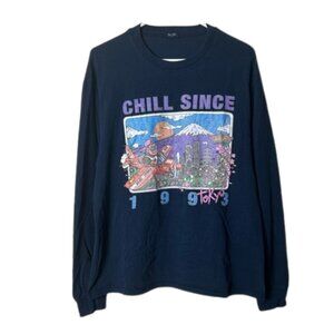 John Galt chill since 1993 tokyo vintage style graphic long sleeve tee OS